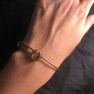 Alex and Ani Lucky Brass Tone Horseshoe Slide